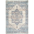 thumbnail image 1 of nuLOOM Harriet Vintage Medallion Fringe Area Rug, 10' x 13', Light Blue, 1 of 2