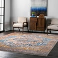 thumbnail image 1 of nuLOOM Harriet Vintage Medallion Fringe Area Rug, 4' x 6', Rust, 1 of 2