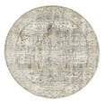 thumbnail image 1 of nuLOOM Harriet Vintage Medallion Fringe Area Rug, 5' Round, Silver, 1 of 2