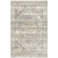 thumbnail image 1 of nuLOOM Harriet Vintage Medallion Fringe Area Rug, 5' Square, Silver, 1 of 8