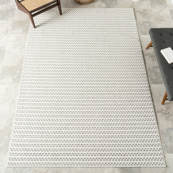 nuLOOM Havanah Geometric Indoor/Outdoor Area Rug, 4' x 6', Havanah Cream