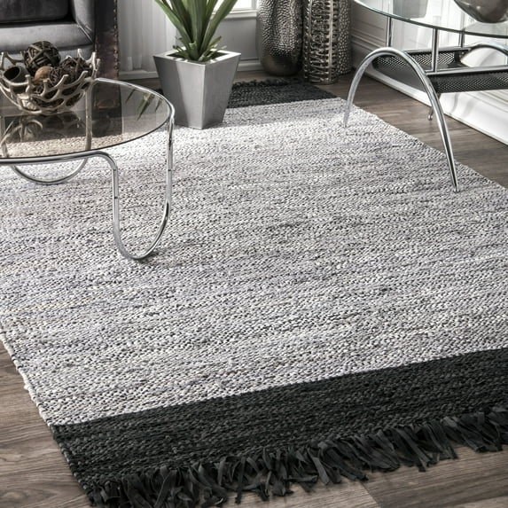 nuLOOM Hayworth Contemporary Area Rug, 4' x 6', Silver