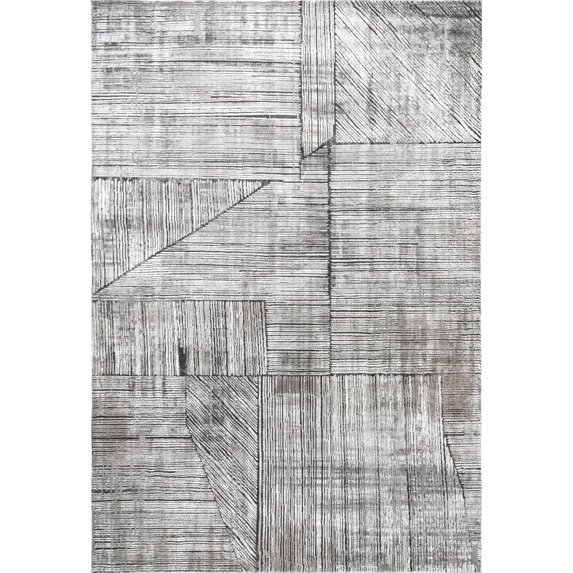 nuLOOM Helene Geometric Pinstripe Area Rug, 5' x 8', Grey