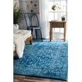 thumbnail image 1 of nuLOOM Herminia Vintage Trellis Area Rug, 8' 10" x 12', Blue, 1 of 2