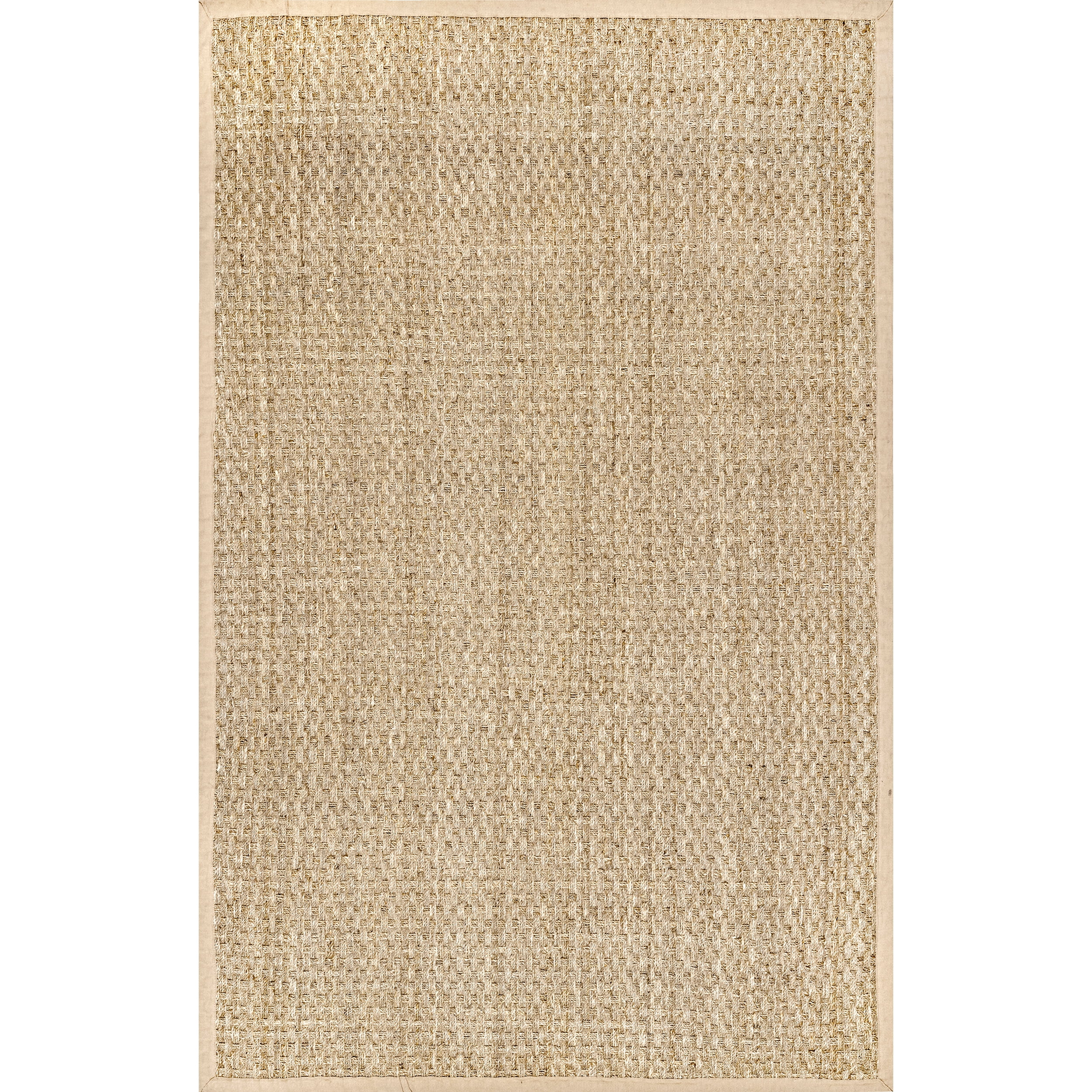 Easy Care Beige Seagrass 8' x 10' Rectangular Area Rug