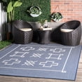 thumbnail image 1 of nuLOOM Hillary Geometric Tribal Indoor/Outdoor Area Rug, 5' x 8', Hillary Navy, 1 of 6