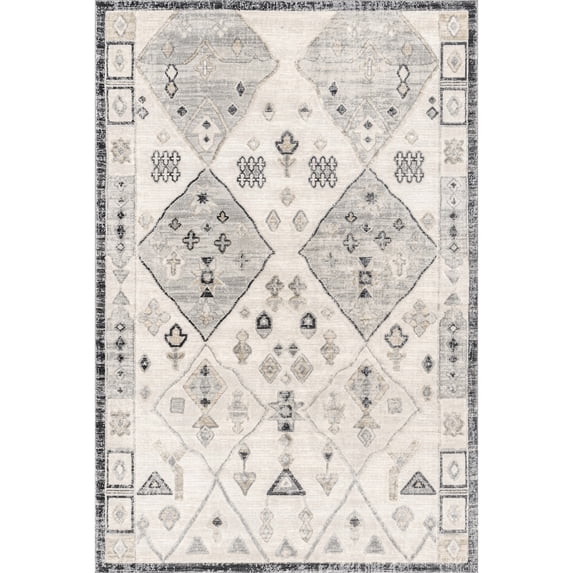 nuLOOM Hunter Tribal Area Rug, 6' 7" x 9', Beige
