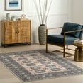 thumbnail image 1 of nuLOOM Idra Multi Medallion SplashGuard Machine Washable Area Rug, 8' x 10', Idra Turquoise, 1 of 10