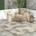 thumbnail image 1 of nuLOOM Imogene Geometric Indoor/Outdoor Area Rug, 6' 7" x 9' 7", Tan, 1 of 9