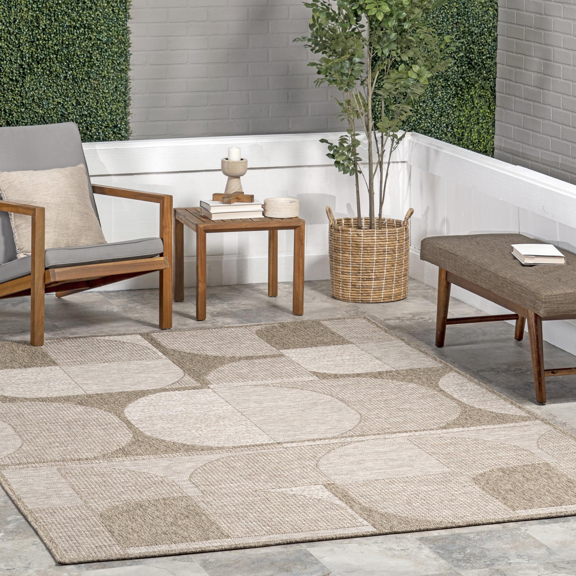 nuLOOM Inara Abstract Geometric Indoor/Outdoor Area Rug, 8' x 10' 10 ...
