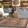 thumbnail image 1 of nuLOOM Indoor/Outdoor Transitional Medieval Randy Area Rug, 10' x 14', Red, 1 of 9