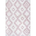 thumbnail image 1 of nuLOOM Iola Soft & Plush Shag Area Rug, 6' 7" x 9', Pink, 1 of 2