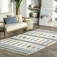 thumbnail image 1 of nuLOOM Iria Colorful Pyramid Kids Area Rug, 8' x 10', Beige, 1 of 2