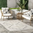 thumbnail image 1 of nuLOOM Isa Southwestern Indoor/Outdoor Fringe Area Rug, 8' x 10', Beige, 1 of 9