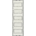 thumbnail image 1 of nuLOOM Isabella Machine Washable Wool Contemporary Geometric Runner Rug, 2' x 8', Ivory, 1 of 2