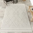 thumbnail image 1 of nuLOOM Jacinda Trellis Indoor/Outdoor Area Rug, 8' x 10', Jacinda Light Grey, 1 of 9