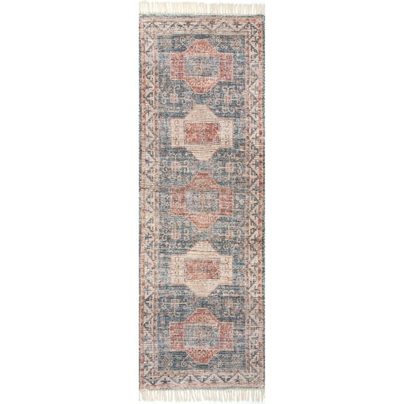 nuLOOM Jacquelyn Flatweave Jute Runner Rug, 2' 8" x 6', Multi