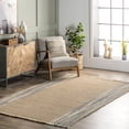 thumbnail image 1 of nuLOOM Jada Casual Jute Tassel Area Rug, 5' x 8', Natural, 1 of 9