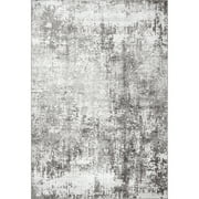 nuLOOM Jade Faded Abstract Area Rug, 8 x 10, Light Grey