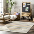 thumbnail image 1 of nuLOOM Jaelynn Diamond Striped Kids Area Rug, 4' x 6', Jaelynn Multicolor, 1 of 6