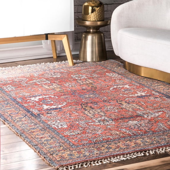 nuLOOM Janet Flatweave Jute Area Rug, 6' x 9', Multi