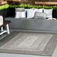 thumbnail image 1 of nuLOOM Jayda Braided Ombre Indoor/Outdoor Area Rug, 2' x 3', Jayda Charcoal, 1 of 6