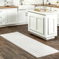 thumbnail image 1 of nuLOOM Jeni SuperiorWash Solid Faux Rabbit Machine Washable Area Rug, 2' 6" x 6', Runner, Jeni Off-white, 1 of 10