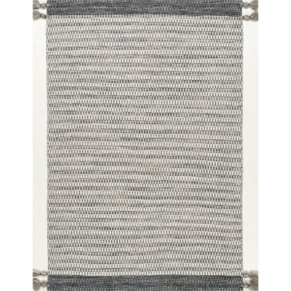 nuLOOM Jenson Braided Tassel Wool Area Rug, 6' x 9', Gray