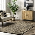 thumbnail image 1 of nuLOOM Josilyn Striped Jute Tasseled Area Rug, 5' x 8', Natural, 1 of 9
