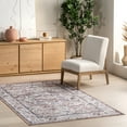 thumbnail image 1 of nuLOOM Joslyn Traditional Floral Machine Washable Area Rug, 6' 7" x 9', Blush, 1 of 9