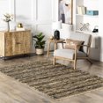 thumbnail image 1 of nuLOOM Julane Striped Jute Tassel Area Rug, 5' x 8', Dark Gray, 1 of 9