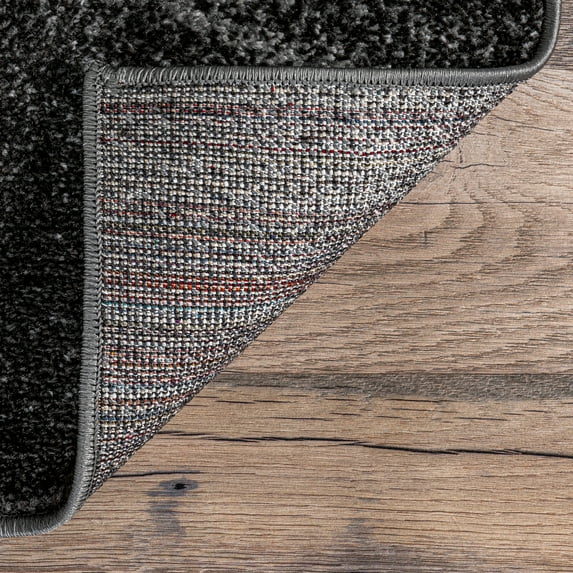 nuLOOM Julene Abstract Waves Area Rug, 6' 7" x 9', Oval, Julene Charcoal