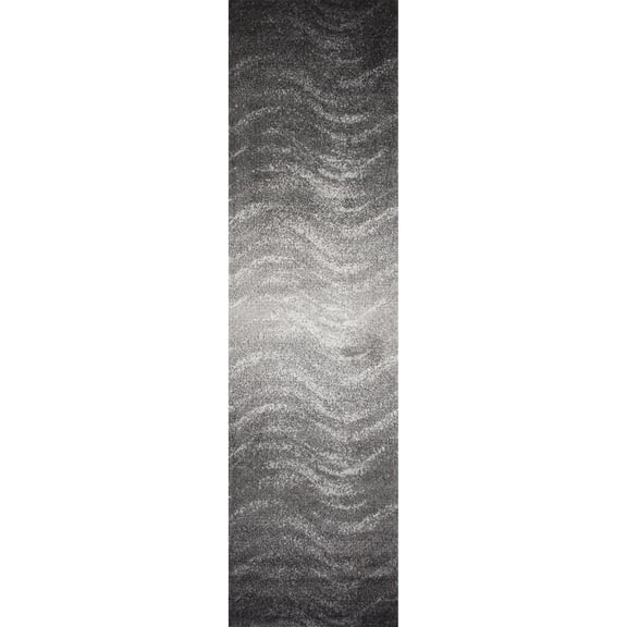 nuLOOM Julene Contemporary Runner Rug, 2' x 6', Gray