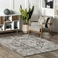 thumbnail image 1 of nuLOOM Justine Vintage Medallion Area Rug, 4' x 6', Brown, 1 of 9