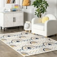 thumbnail image 1 of nuLOOM Kaarina Multi Rainbow Kids Fringe Area Rug, 4' x 6', Blue, 1 of 9