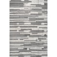 thumbnail image 1 of nuLOOM Kaira High Low Textured Shaggy Striped Area Rug, 8' 10" x 12', Gray, 1 of 2