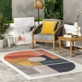thumbnail image 1 of nuLOOM Kairi Abstract Machine Washable Indoor/Outdoor Area Rug, 8' x 10', Multicolor, 1 of 9