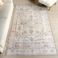 thumbnail image 1 of nuLOOM Kaleen Medallion SplashGuard Machine Washable Area Rug, 8' x 10', Kaleen Beige, 1 of 11