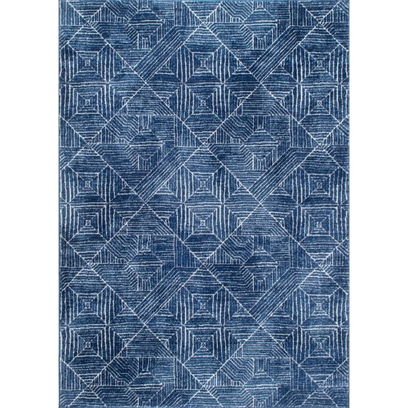 nuLOOM Kaleidoscope Contemporary Area Rug, 5' x 7' 5", Blue