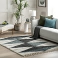 thumbnail image 1 of nuLOOM Kali Shaggy Diamond Tassel Area Rug, 3' x 5', Navy, 1 of 9