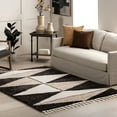 thumbnail image 1 of nuLOOM Kali Shaggy Diamond Tassel Area Rug, 5' 3" x 7', Brown, 1 of 9