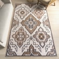 thumbnail image 1 of nuLOOM Kalilah Medallion SplashGuard Machine Washable Area Rug, 9' x 12', Kalilah Ivory, 1 of 11