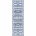 thumbnail image 1 of nuLOOM Kandace Tribal Indoor/Outdoor Runner Rug, 2' x 10', Blue, 1 of 2