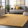 thumbnail image 1 of nuLOOM Kara Solid Shag Yellow 5' 3" x 7' 7" Casual Area Rug, 1 of 2