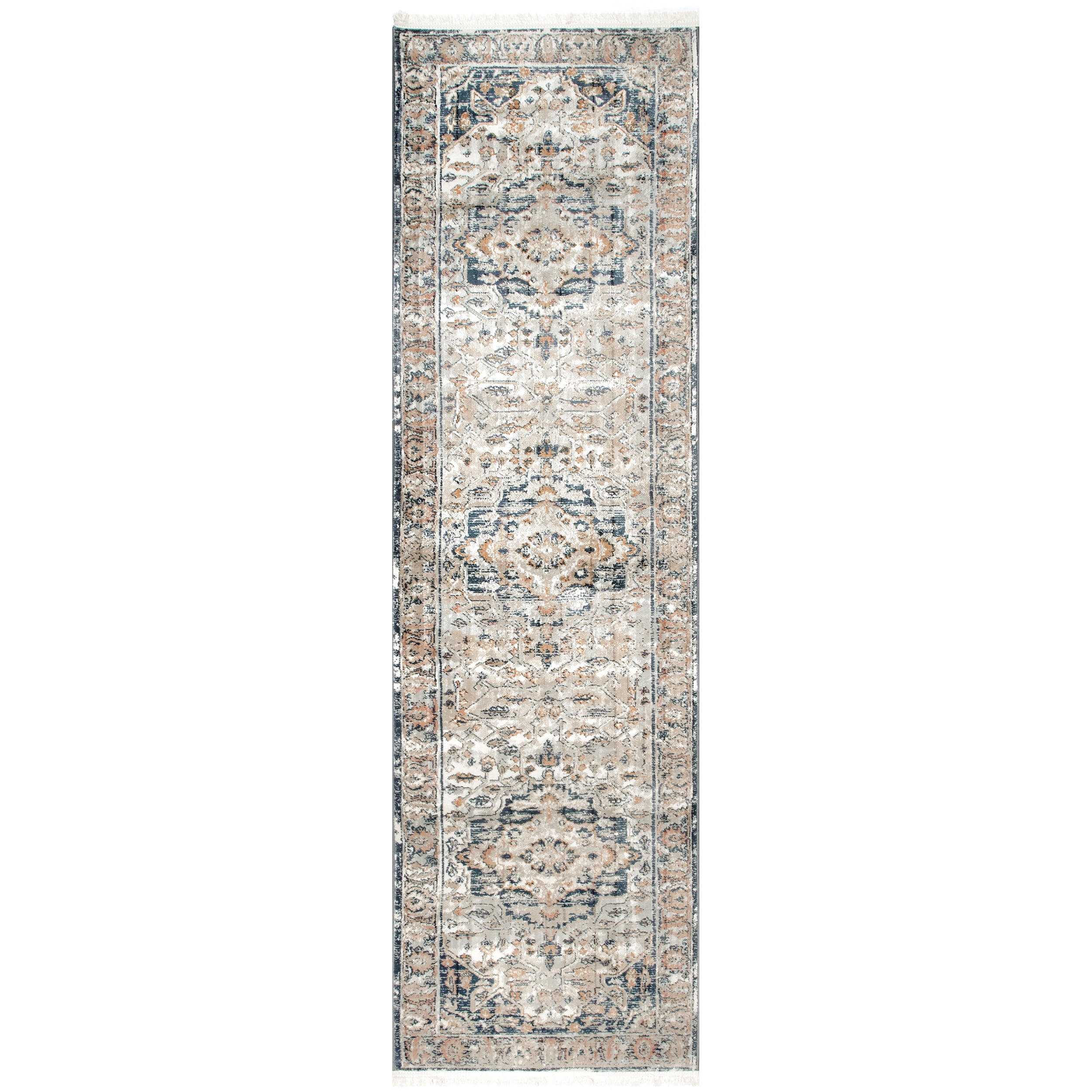 nuLOOM Kara Vintage Runner Rug, 2' 6" x 6', Gray