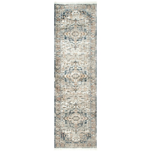 nuLOOM Kara Vintage Runner Rug, 2' 6" x 6', Gray