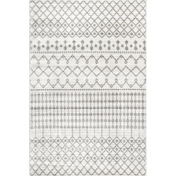 nuLOOM Kate Geometric Trellis Area Rug, 4' 3" x 6', Beige