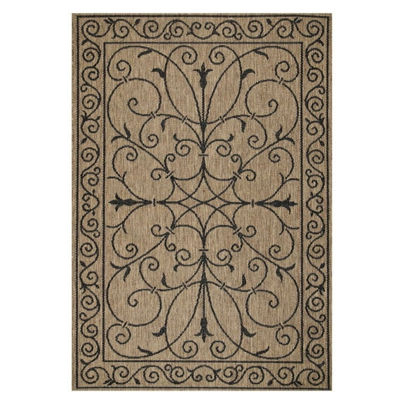 nuLOOM Kathleen Krem Indoor/Outdoor Area Rug, 6' 3" x 9' 2", Brown