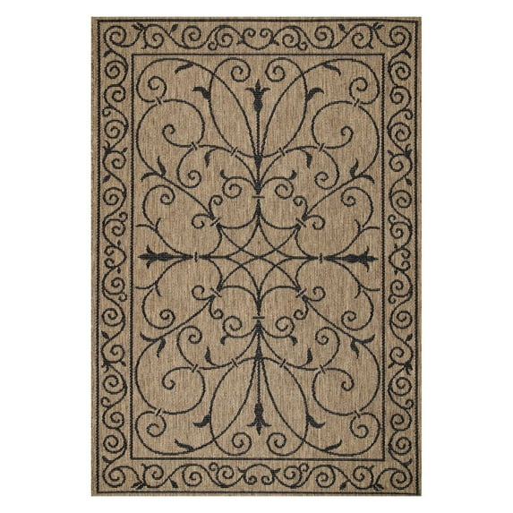 nuLOOM Kathleen Krem Indoor/Outdoor Area Rug, 6' 3" x 9' 2", Brown