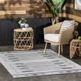 thumbnail image 1 of nuLOOM Katia Southwestern Machine Washable Indoor/Outdoor Area Rug, 5' x 8', Katia Light Grey, 1 of 7